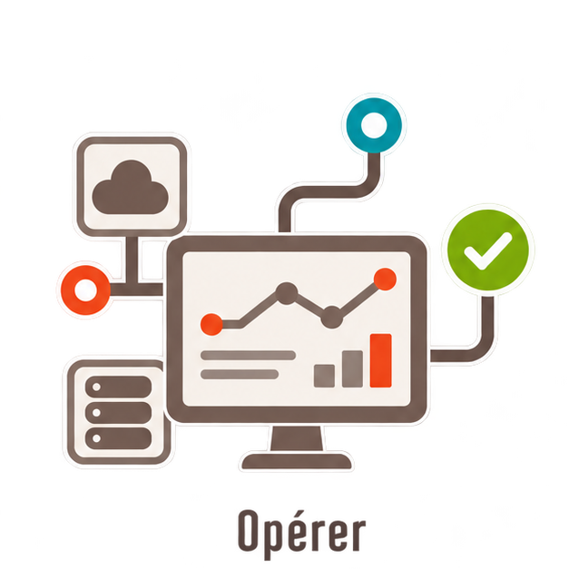 Illustration de l'exploitation d'applications et d'infrastructures